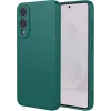 Phonesta Soft Silk Silicone Back Cover hoesje voor Samsung Galaxy S25 Edge - Donkergroen 0