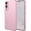 Phonesta Soft Silk Silicone Back Cover hoesje voor Samsung Galaxy S25 Edge - Roze 0