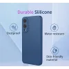 Phonesta Soft Silk Silicone Back Cover hoesje voor Samsung Galaxy S25 Edge - Roze 2
