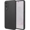 Phonesta Soft Silk Silicone Back Cover hoesje voor Samsung Galaxy S25 Edge - Zwart 0