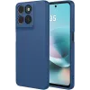 Phonesta Soft Silk Silicone Back Cover hoesje voor Motorola Moto G57 Power - Donkerblauw