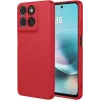 Phonesta Soft Silk Silicone Back Cover hoesje voor Motorola Moto G57 Power - Rood