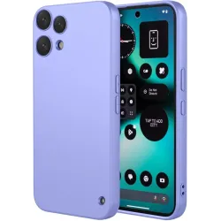 Phonesta Soft Silk Silicone Back Cover hoesje voor Nothing Phone (3a) Lite - Paars