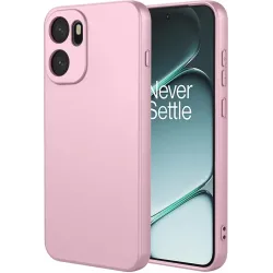 Phonesta Soft Silk Silicone Back Cover hoesje voor OnePlus 15R - Roze