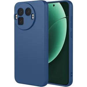 Phonesta Soft Silk Silicone Back Cover hoesje voor Realme GT 8 Pro - Donkerblauw
