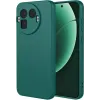 Phonesta Soft Silk Silicone Back Cover hoesje voor Realme GT 8 Pro - Donkergroen