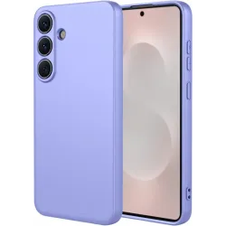 Phonesta Soft Silk Silicone Back Cover hoesje voor Samsung Galaxy S26 - Paars