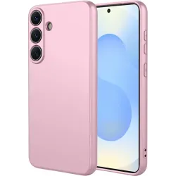 Phonesta Soft Silk Silicone Back Cover hoesje voor Samsung Galaxy S26 Plus - Roze