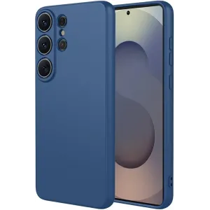 Phonesta Soft Silk Silicone Back Cover hoesje voor Samsung Galaxy S26 Ultra - Donkerblauw