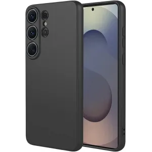 Phonesta Soft Silk Silicone Back Cover hoesje voor Samsung Galaxy S26 Ultra - Zwart