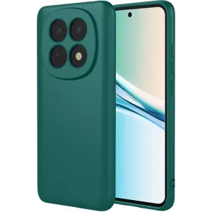 Phonesta Soft Silk Silicone Back Cover hoesje voor Xiaomi Redmi Note 15 4G/5G / Xiaomi Poco M8 - Donkergroen