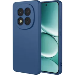 Phonesta Soft Silk Silicone Back Cover hoesje voor Xiaomi Redmi Note 15 Pro 5G - Donkerblauw