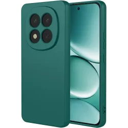 Phonesta Soft Silk Silicone Back Cover hoesje voor Xiaomi Redmi Note 15 Pro 5G - Donkergroen