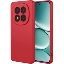 Phonesta Soft Silk Silicone Back Cover hoesje voor Xiaomi Redmi Note 15 Pro 5G - Rood