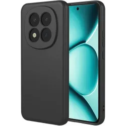 Phonesta Soft Silk Silicone Back Cover hoesje voor Xiaomi Redmi Note 15 Pro Plus / Xiaomi Poco M8 Pro - Zwart