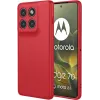 Phonesta Soft Silk Silicone Back Cover hoesje voor Motorola Edge 70 - Rood