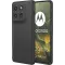 Phonesta Soft Silk Silicone Back Cover hoesje voor Motorola Edge 70 - Zwart