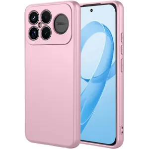Phonesta Soft Silk Silicone Back Cover hoesje voor Xiaomi Poco F8 Ultra - Roze