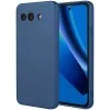Phonesta Soft Silk Silicone Back Cover hoesje voor Google Pixel 10a - Donkerblauw
