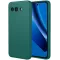 Phonesta Soft Silk Silicone Back Cover hoesje voor Google Pixel 10a - Donkergroen