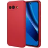 Phonesta Soft Silk Silicone Back Cover hoesje voor Google Pixel 10a - Rood
