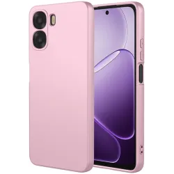 Phonesta Soft Silk Silicone Back Cover hoesje voor Oppo A6x - Roze