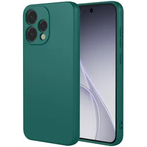 Phonesta Soft Silk Silicone Back Cover hoesje voor Oppo Reno15 - Donkergroen
