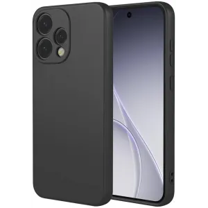 Phonesta Soft Silk Silicone Back Cover hoesje voor Oppo Reno15 - Zwart