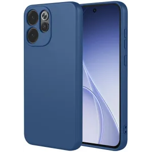 Phonesta Soft Silk Silicone Back Cover hoesje voor Oppo Reno15 F/FS - Donkerblauw