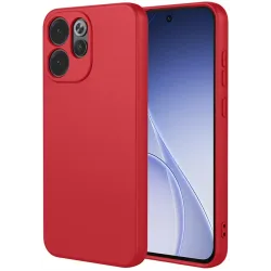 Phonesta Soft Silk Silicone Back Cover hoesje voor Oppo Reno15 F/FS - Rood