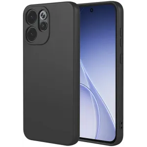 Phonesta Soft Silk Silicone Back Cover hoesje voor Oppo Reno15 F/FS - Zwart