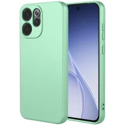 Phonesta Soft Silk Silicone Back Cover hoesje voor Oppo Reno15 Pro - Matcha Green