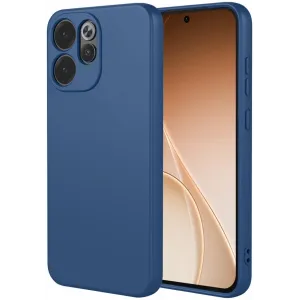 Phonesta Soft Silk Silicone Back Cover hoesje voor Oppo Reno15 Pro Max - Donkerblauw