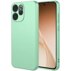 Phonesta Soft Silk Silicone Back Cover hoesje voor Oppo Reno15 Pro Max - Matcha Green