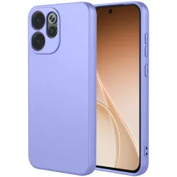 Phonesta Soft Silk Silicone Back Cover hoesje voor Oppo Reno15 Pro Max - Paars