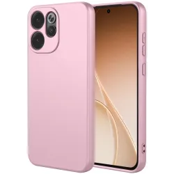 Phonesta Soft Silk Silicone Back Cover hoesje voor Oppo Reno15 Pro Max - Roze