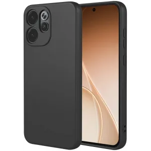 Phonesta Soft Silk Silicone Back Cover hoesje voor Oppo Reno15 Pro Max - Zwart