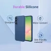 Phonesta Soft Silk Silicone Back Cover hoesje voor Samsung Galaxy A57 - Donkerblauw 2