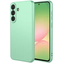 Phonesta Soft Silk Silicone Back Cover hoesje voor Samsung Galaxy A57 - Matcha Green