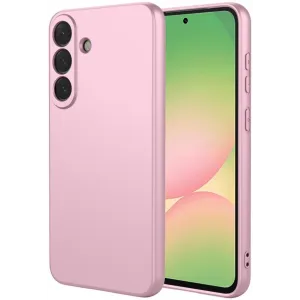 Phonesta Soft Silk Silicone Back Cover hoesje voor Samsung Galaxy A57 - Roze