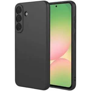 Phonesta Soft Silk Silicone Back Cover hoesje voor Samsung Galaxy A57 - Zwart