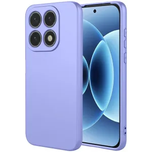 Phonesta Soft Silk Silicone Back Cover hoesje voor Xiaomi 17 - Paars