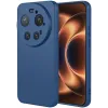 Phonesta Soft Silk Silicone Back Cover hoesje voor Xiaomi 17 Ultra - Donkerblauw