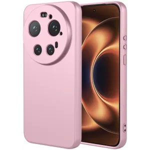 Phonesta Soft Silk Silicone Back Cover hoesje voor Xiaomi 17 Ultra - Roze