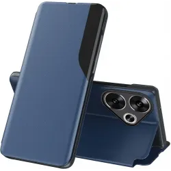 Phonesta Smart Side View Book Case hoesje voor Xiaomi Poco F6 - Blauw