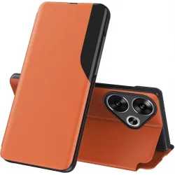 Phonesta Smart Side View Book Case hoesje voor Xiaomi Poco F6 - Oranje