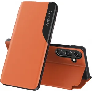 Phonesta Smart Side View Book Case hoesje voor Samsung Galaxy A35 - Oranje