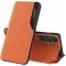 Phonesta Smart Side View Book Case hoesje voor Samsung Galaxy S24 FE - Oranje