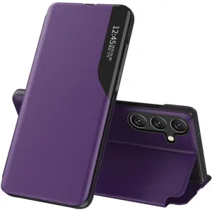 Phonesta Smart Side View Book Case hoesje voor Samsung Galaxy S24 FE - Paars