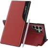 Phonesta Smart Side View Book Case hoesje voor Samsung Galaxy S25 Ultra - Rood 0